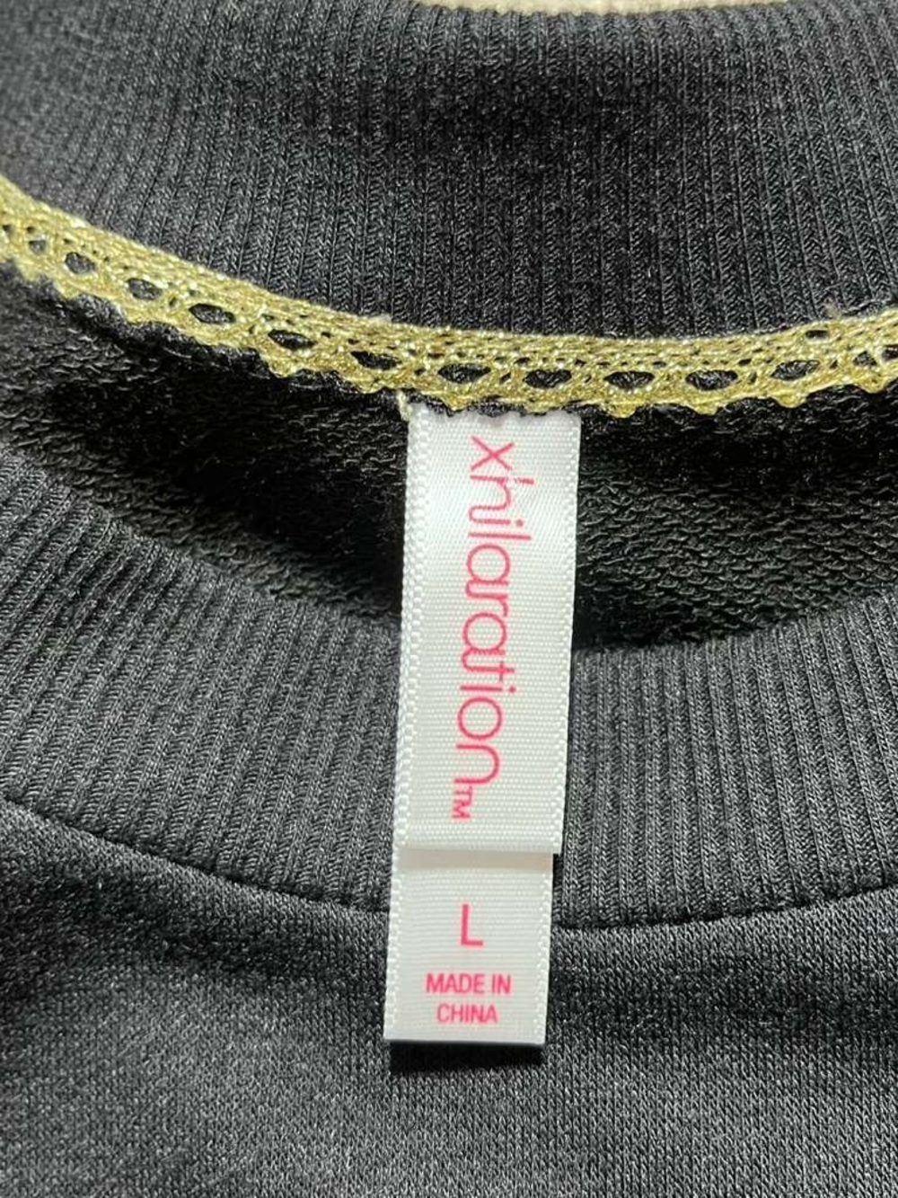 Xhilaration Womens This Is My Party Dress Nightgown Pajama Large Black - Picture 8 of 11